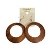 Round Wood Earrings - OJ Styles and Accessories