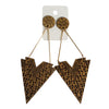 African Drop Wood Earrings - OJ Styles and Accessories