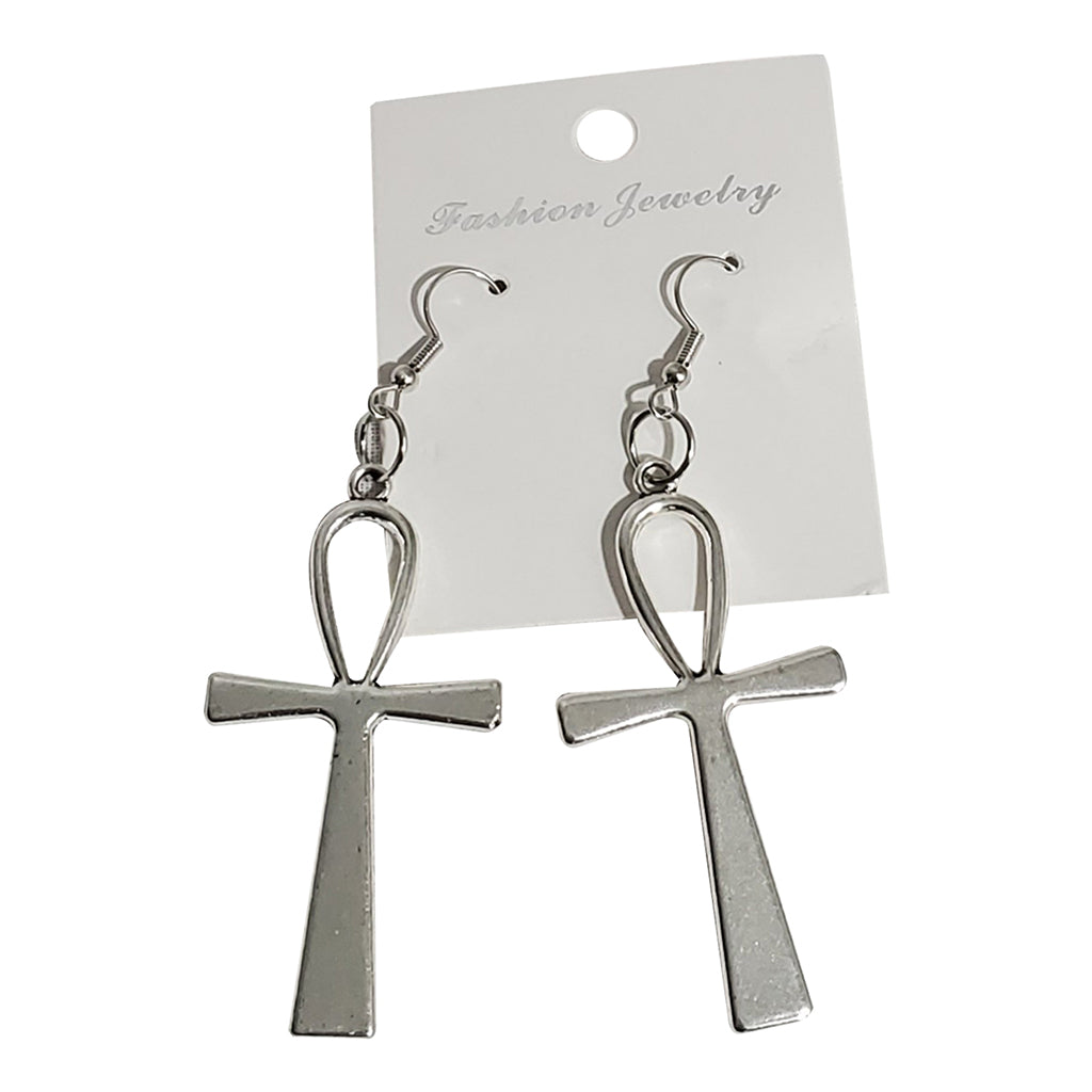 Black deals ankh earrings