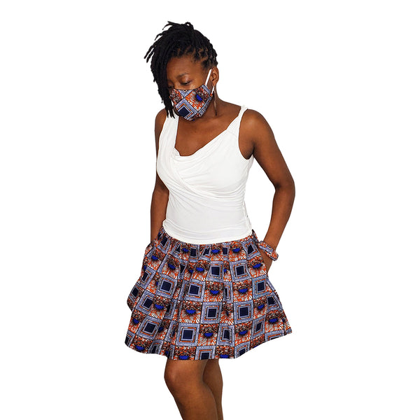 Spectrum Blue Mini Skirt - OJ Styles and Accessories