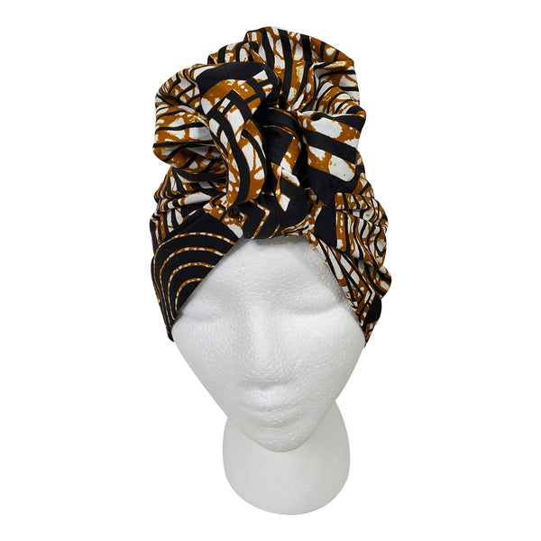 Mazing Black Open Crown Headwrap - OJ Styles and Accessories