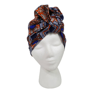 Spectrum Blue Open Crown Headwrap - OJ Styles and Accessories