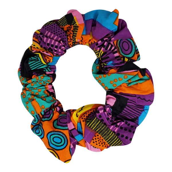 Kente Pink Scrunchies - OJ Styles and Accessories