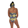 Yellow Lines Women's Halter One Piece - OJ Styles and Accessories