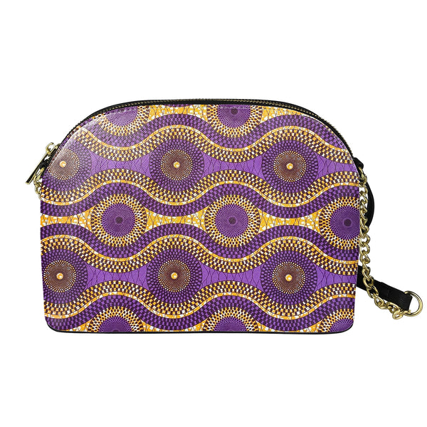 Purple Crown Leather Crossbody Bag - OJ Styles and Accessories