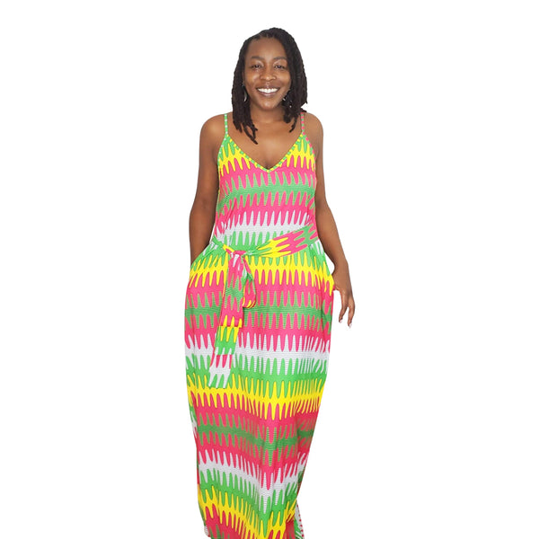 Summer Rainbow Chiffon Dress | OJ Styles and Accessories Summer Rainbow Chiffon Dress | OJ Styles and Accessories